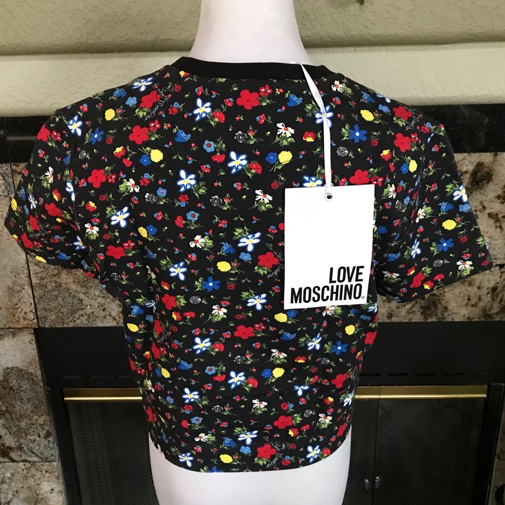 Love Moschino Colorful floral crop top - Picture 3 of 8